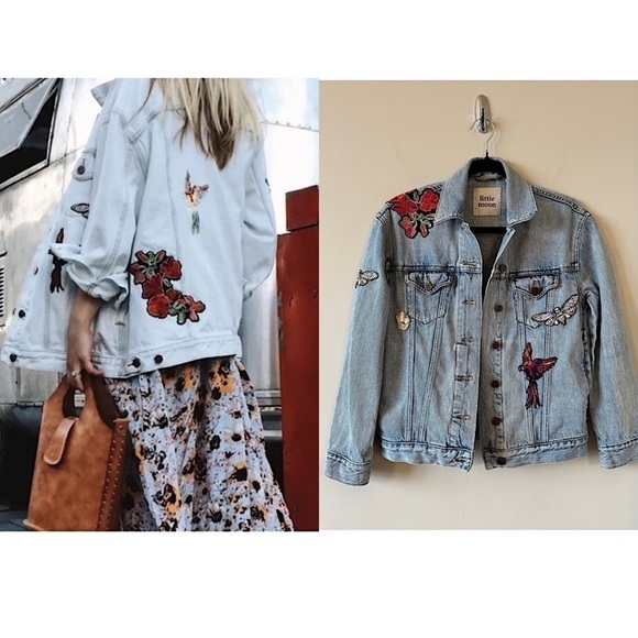 Aritzia Jackets & Blazers - ARITZIA-“LITTLE Moon” Dianthus Patch Embroidered Jacket (Size:XS)